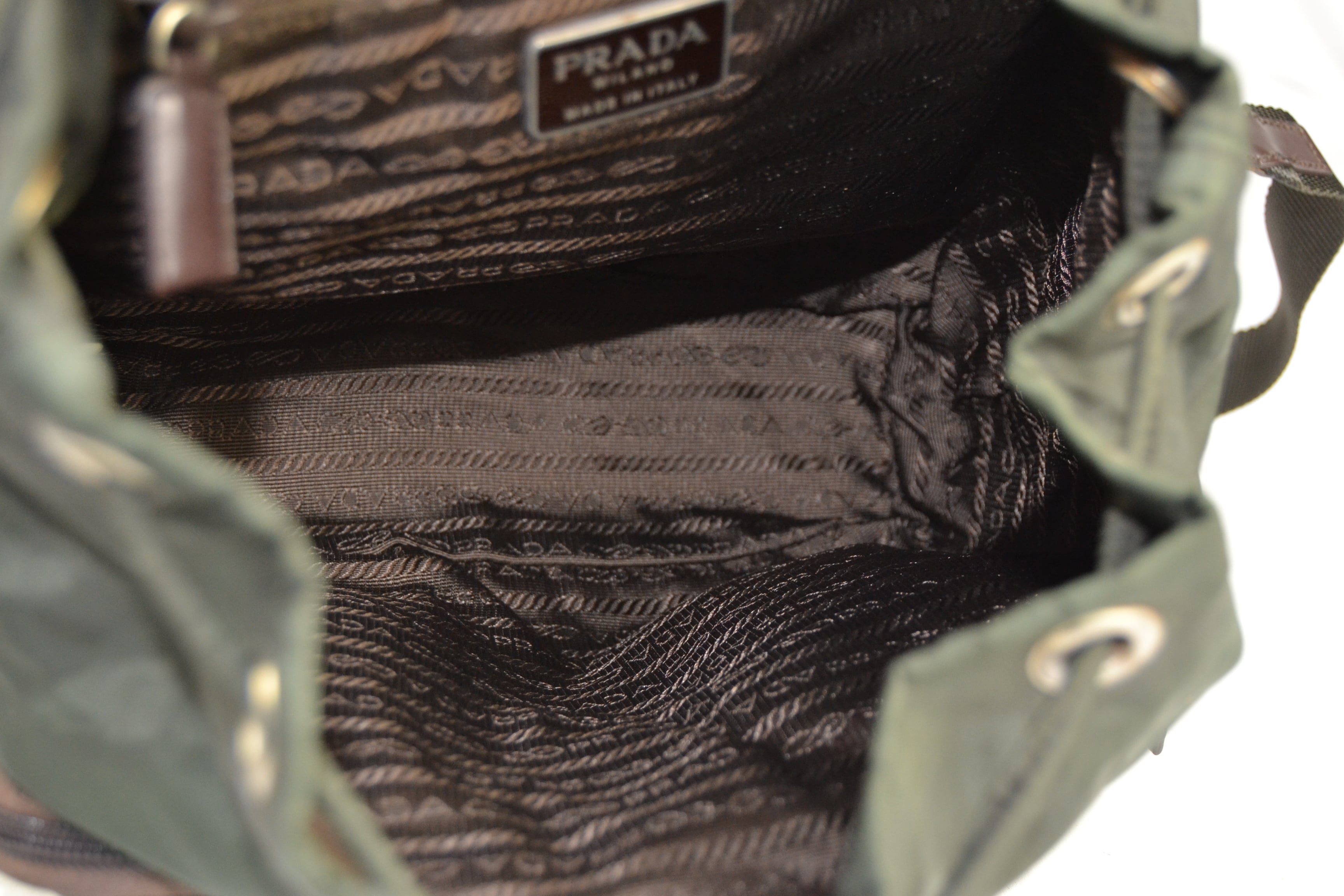 PRADA RE-NYLON BACKPACK KHAKI