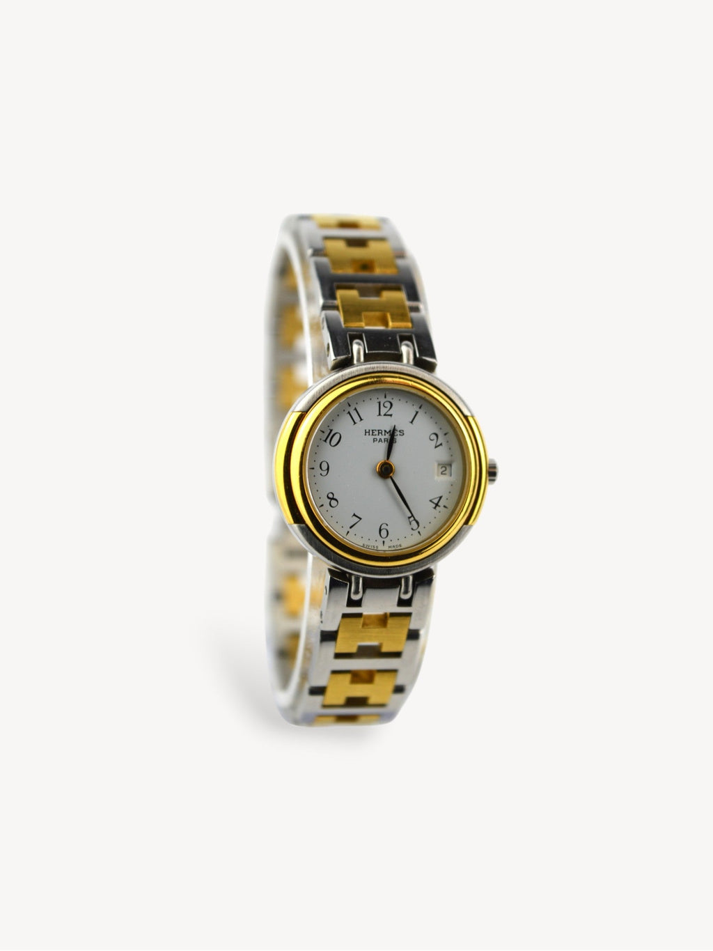 HERMÈS WINDSOR TWO-TONE STEEL WATCH