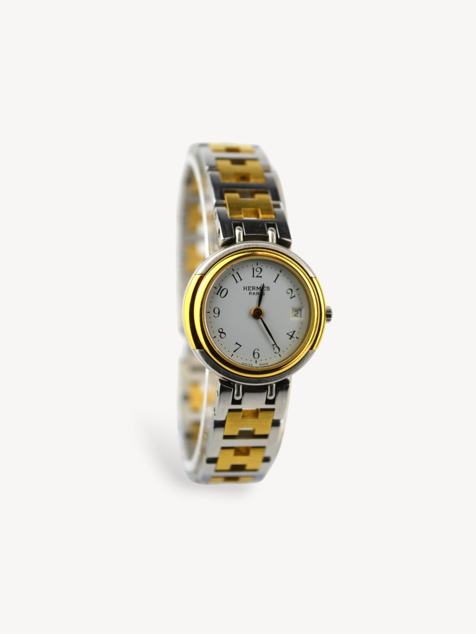 HERMÈS WINDSOR TWO-TONE STEEL WATCH