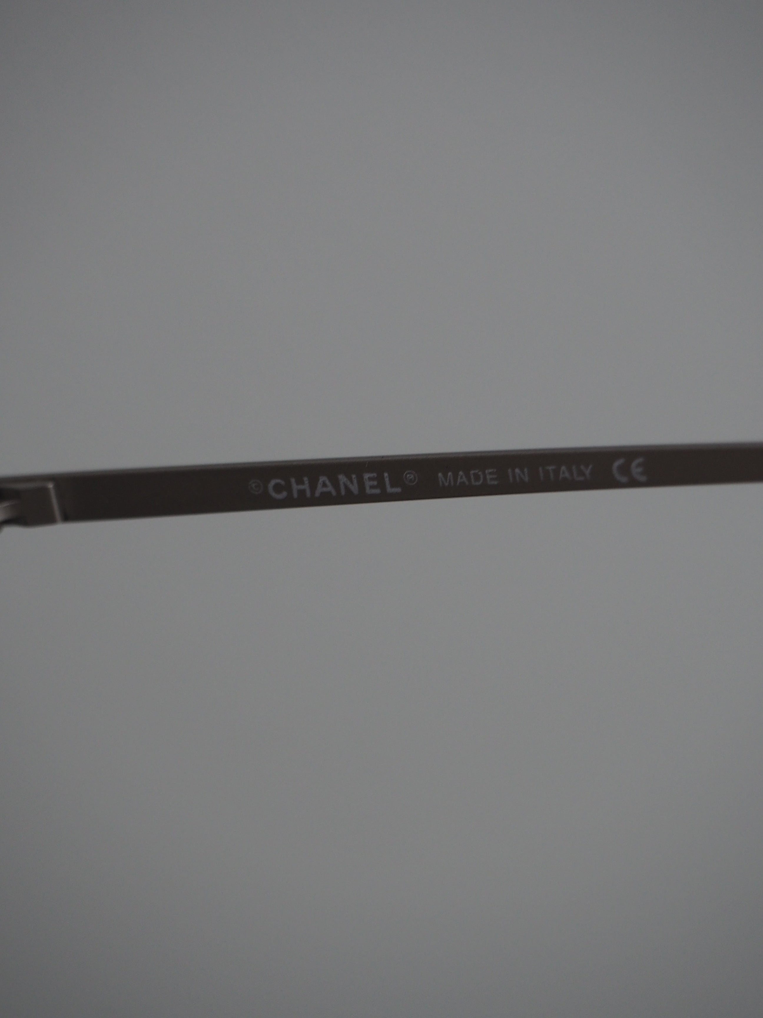 CHANEL 4002 RIMLESS CC AVIATOR SUNGLASSES BLUE