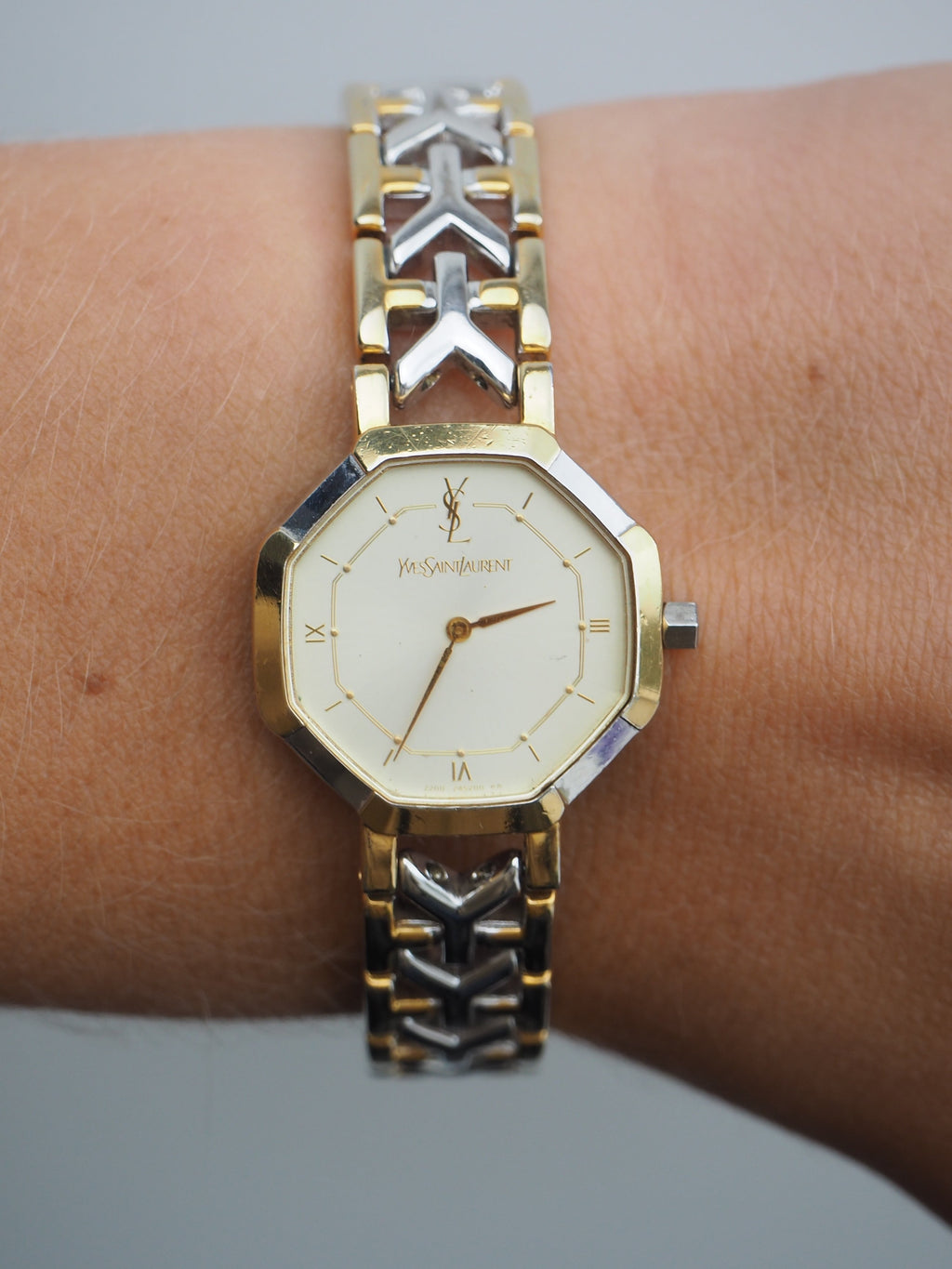 YVES SAINT LAURENT OCTAGON WATCH