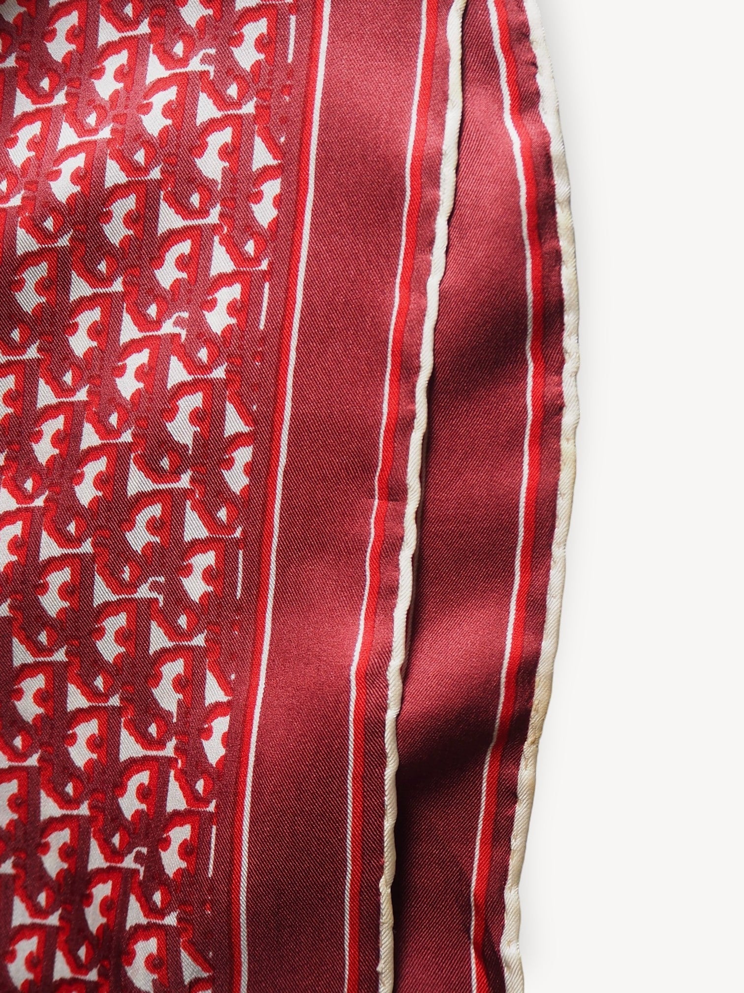 CHRISTIAN DIOR SILK MONOGRAM SCARF