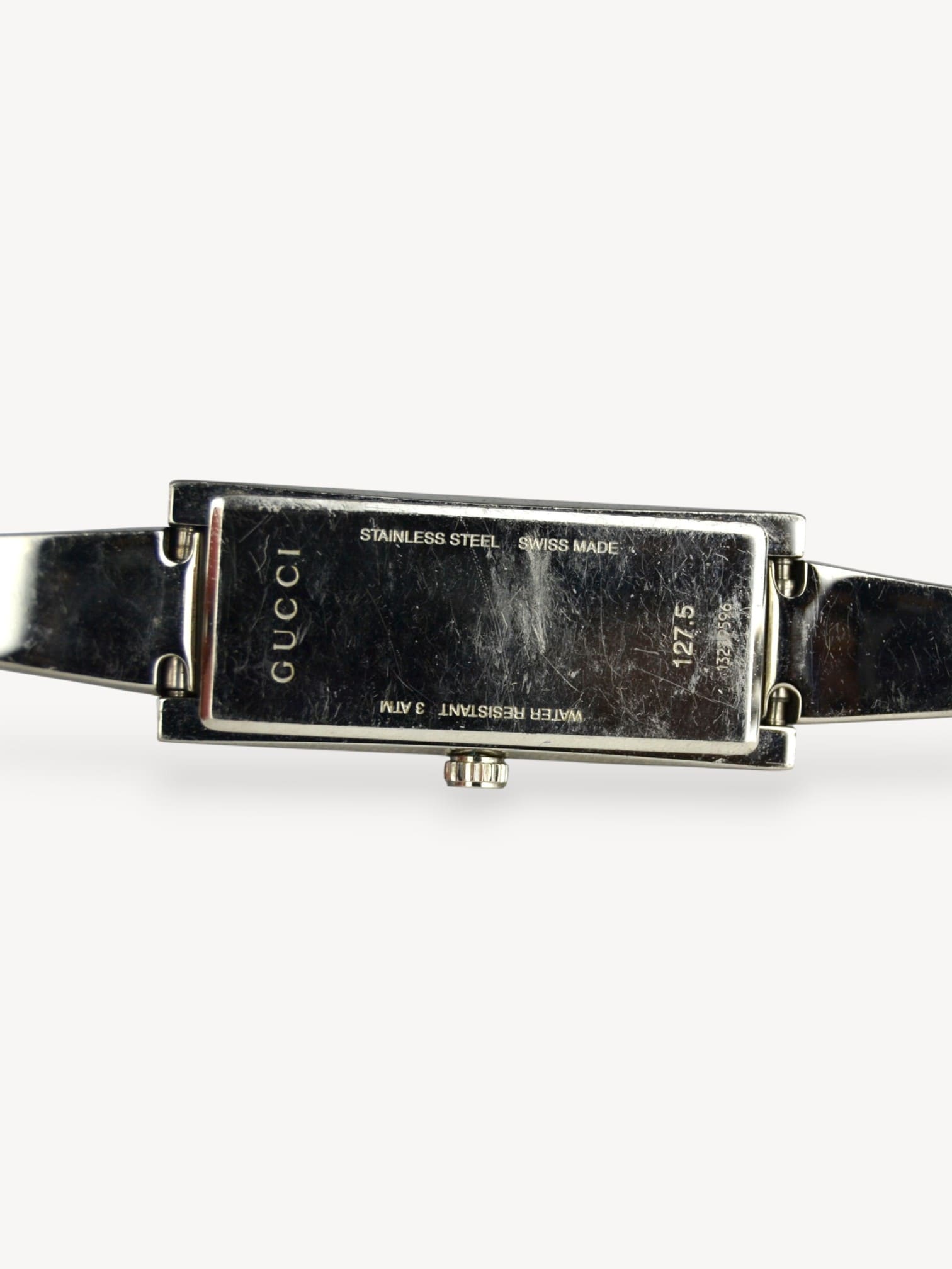 GUCCI 127.5 GUCCISSIMA HORSEBIT WATCH SILVER