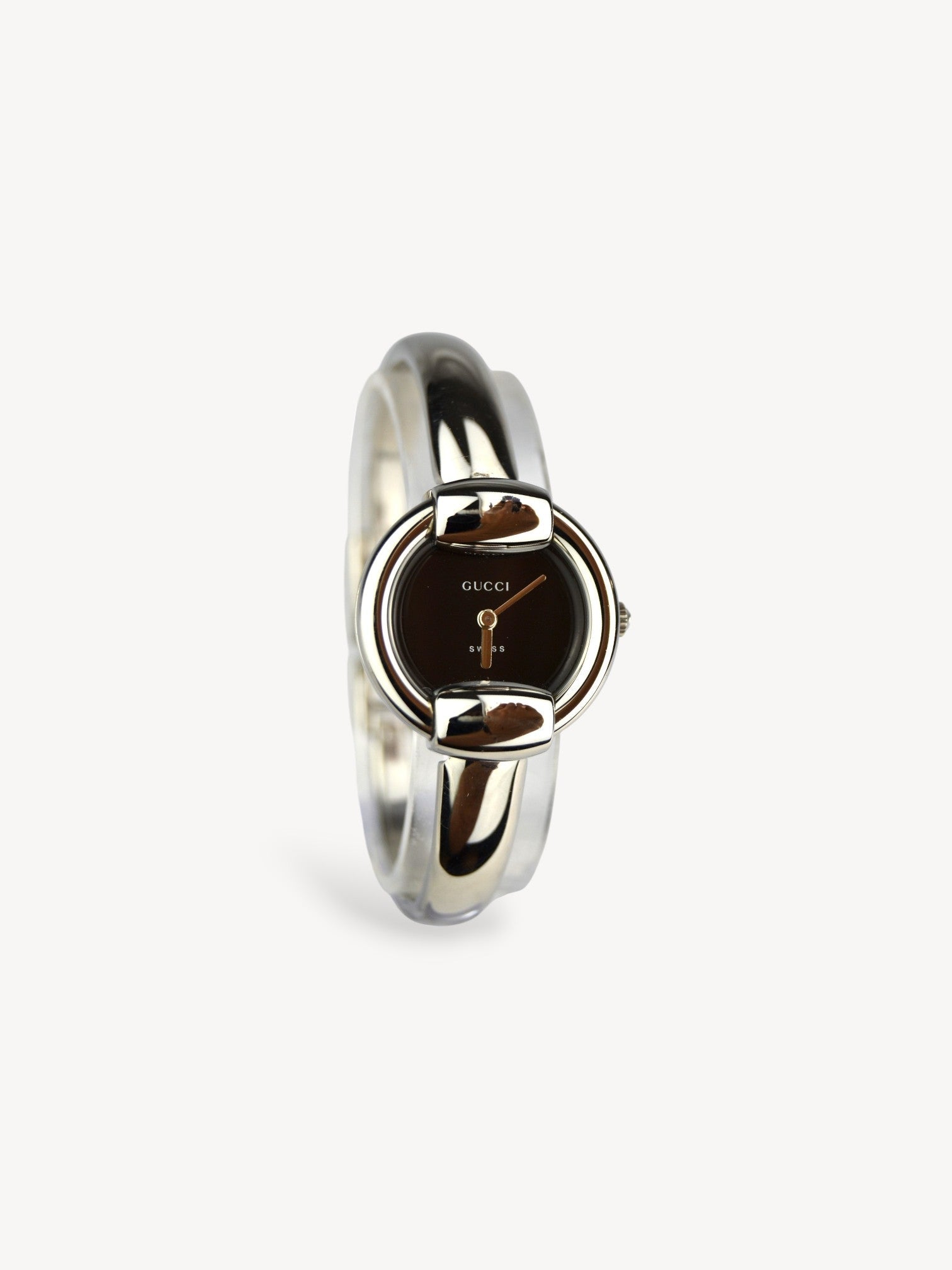 GUCCI 1400L WATCH SILVER/BLACK