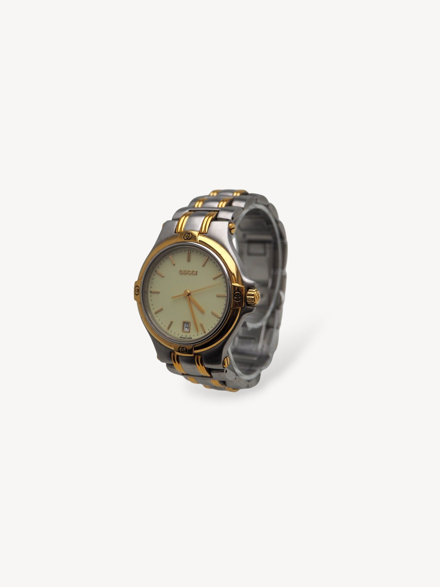 GUCCI 9040M WATCH SILVER/GOLD