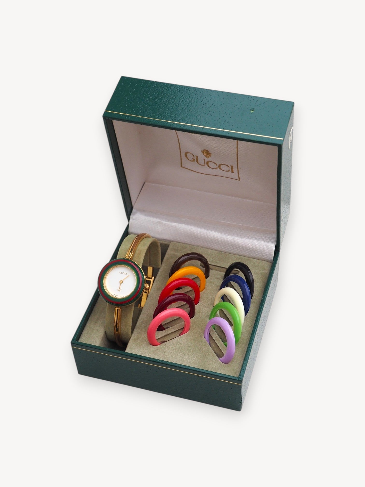 GUCCI INTERCHANGEABLE BEZEL WATCH