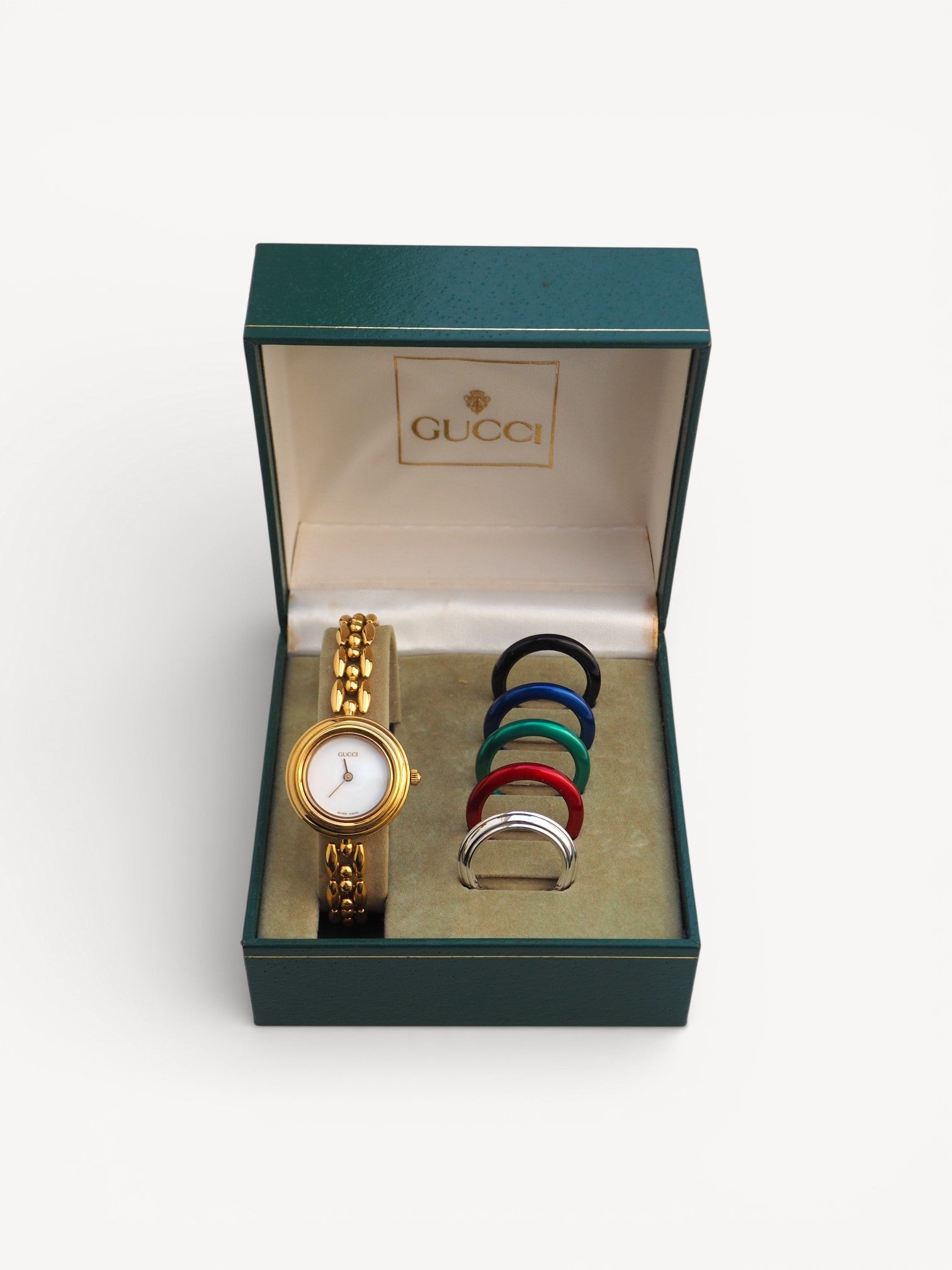 GUCCI INTERCHANGEABLE BEZEL WATCH