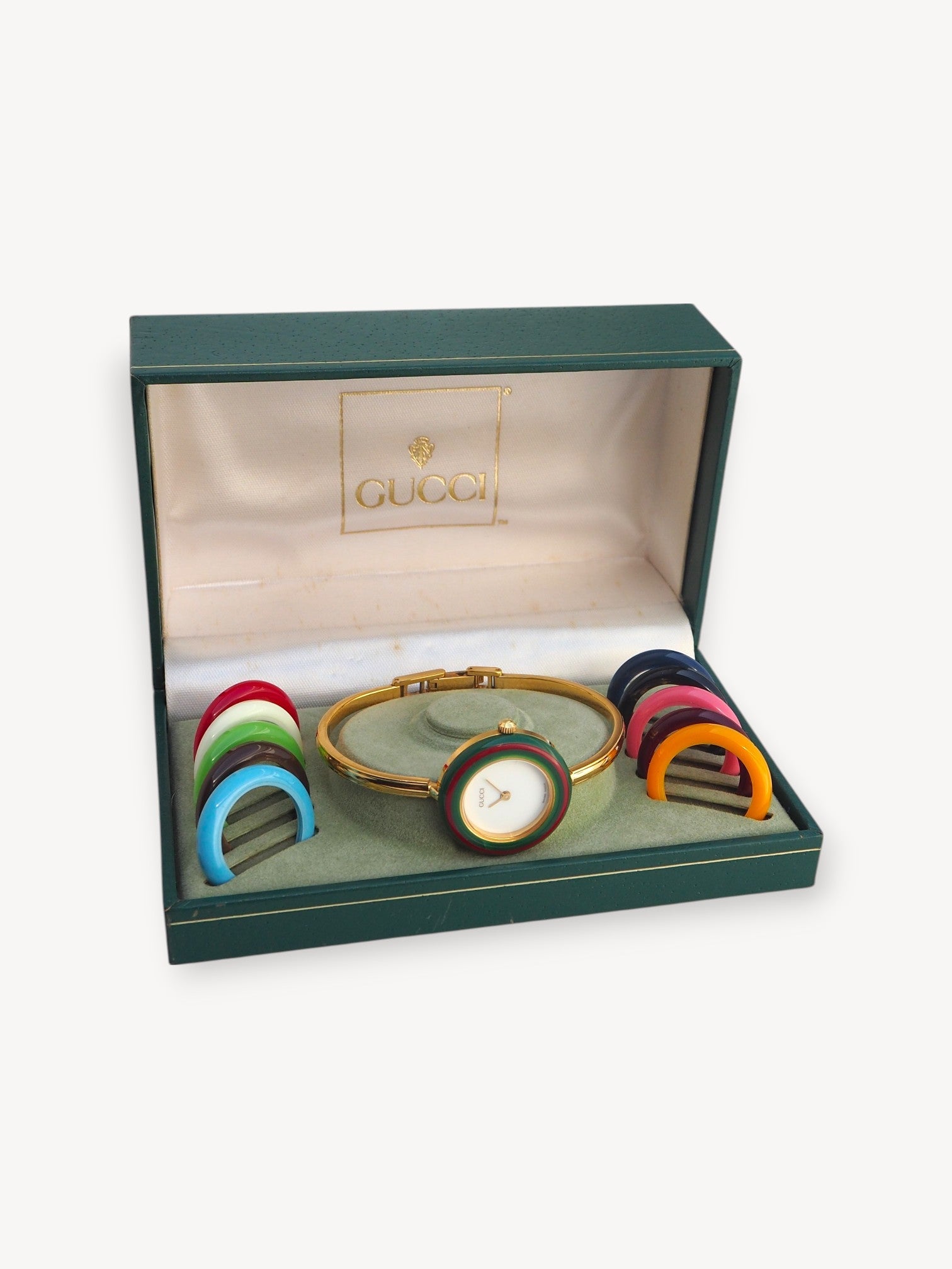 GUCCI INTERCHANGEABLE BEZEL WATCH