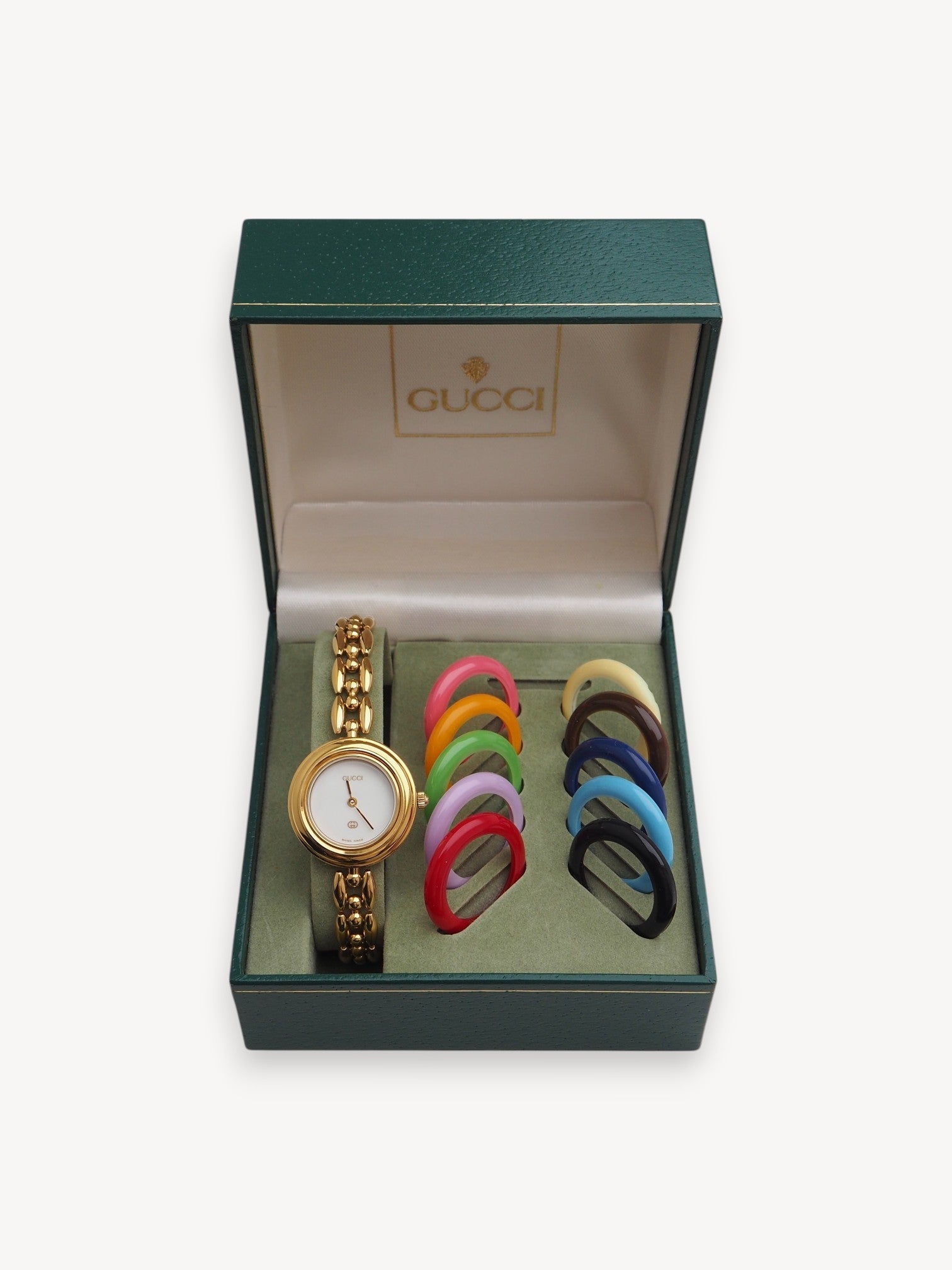 GUCCI INTERCHANGEABLE BEZEL WATCH