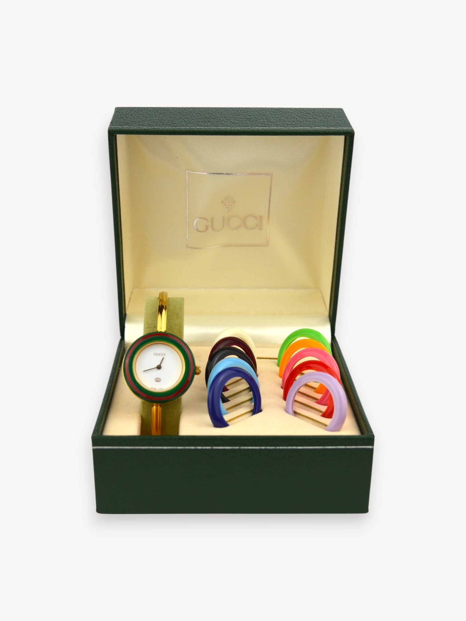 GUCCI INTERCHANGEABLE BEZEL WATCH