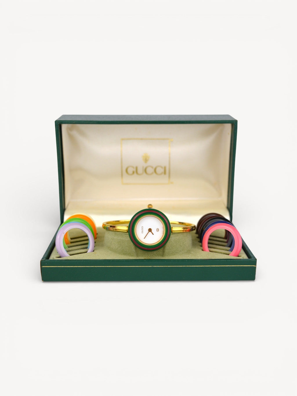 GUCCI INTERCHANGEABLE BEZEL WATCH