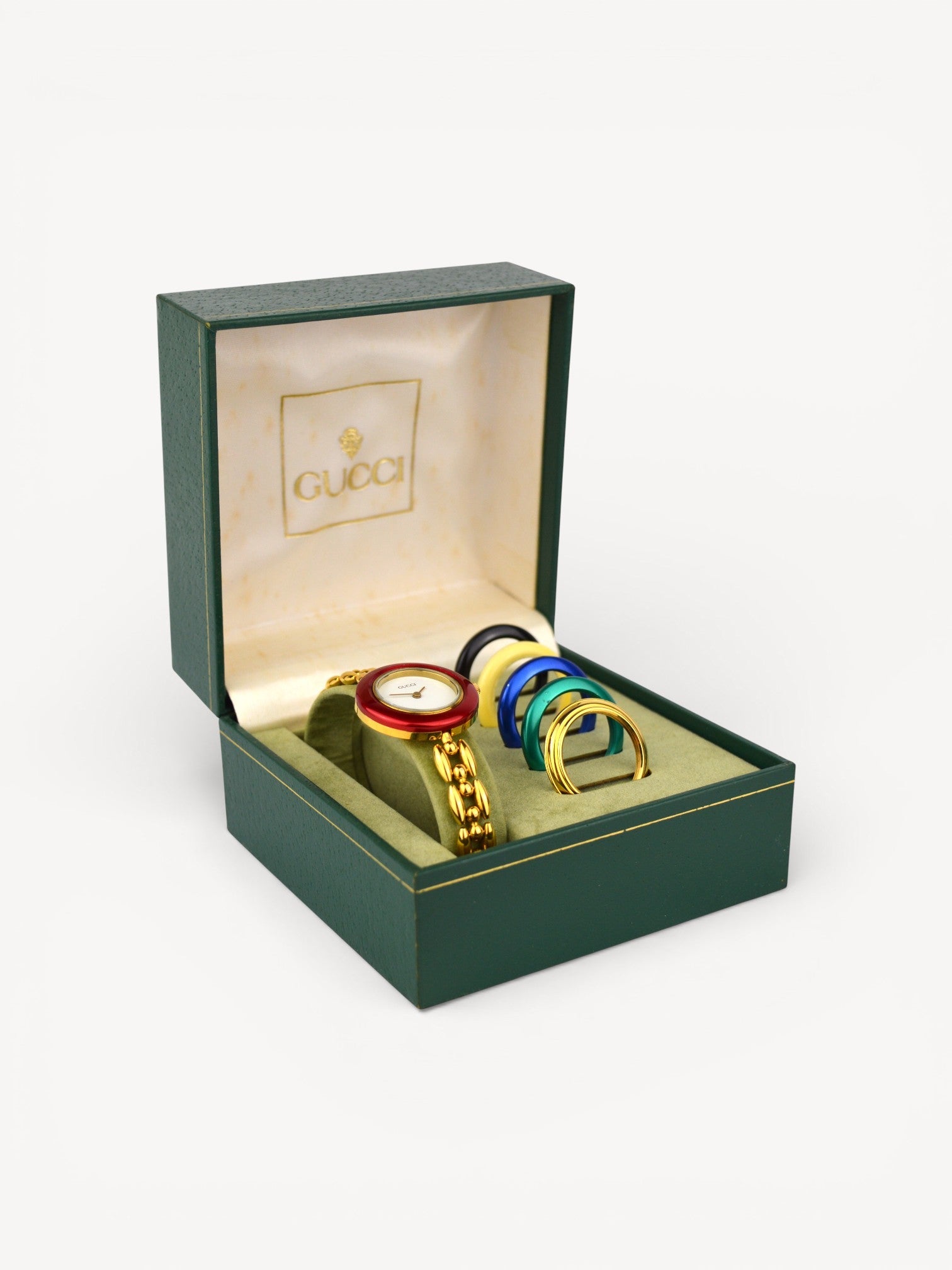 GUCCI INTERCHANGEABLE BEZEL WATCH