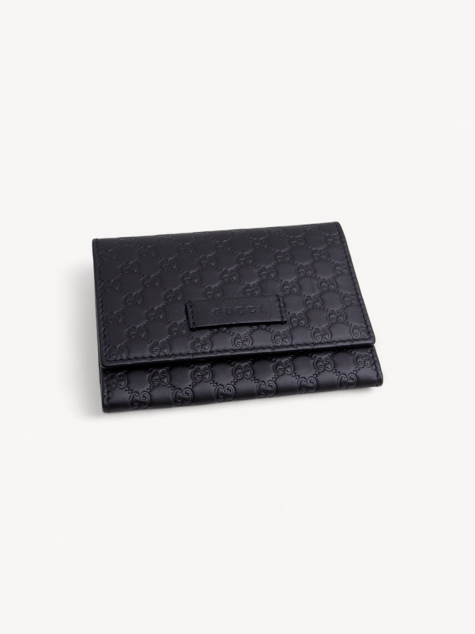 GUCCI GUCCISSIMA CARD HOLDER BLACK