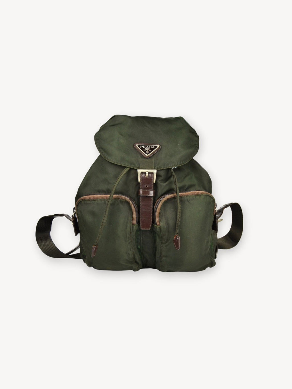 PRADA RE-NYLON BACKPACK KHAKI