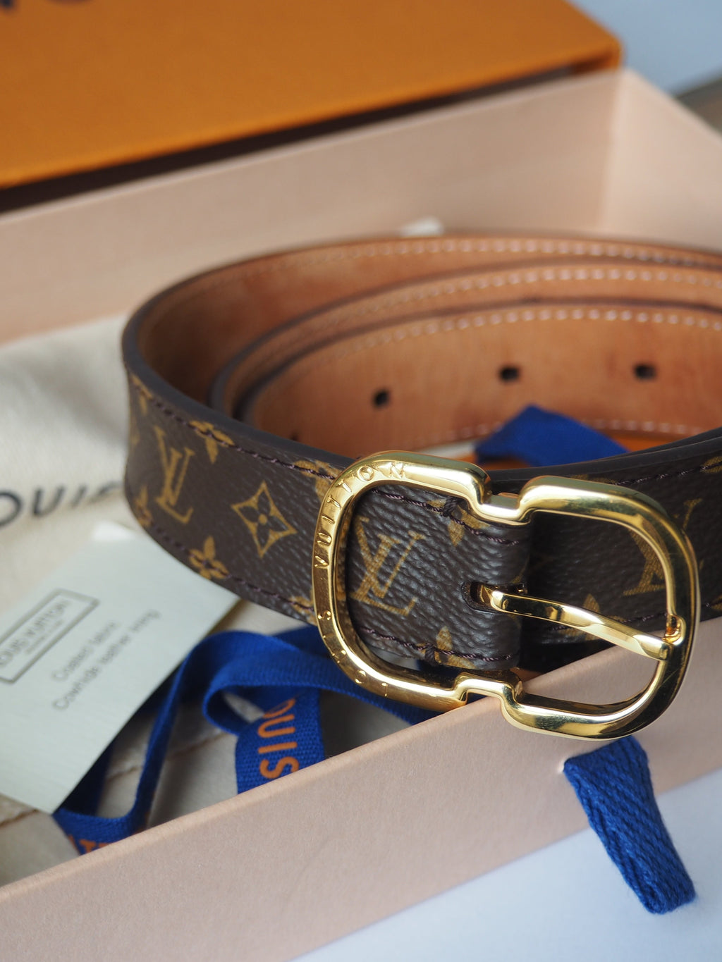 LOUIS VUITTON MINI MONOGRAM BELT 80/32