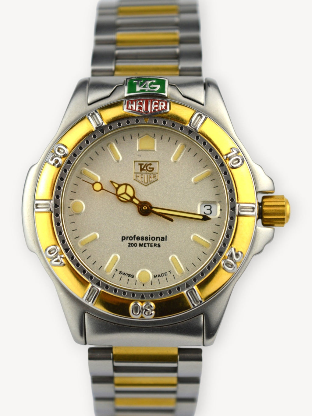 TAG HEUER TWO-TONE PROFESSIONAL MEN'S WATCH 995.713A