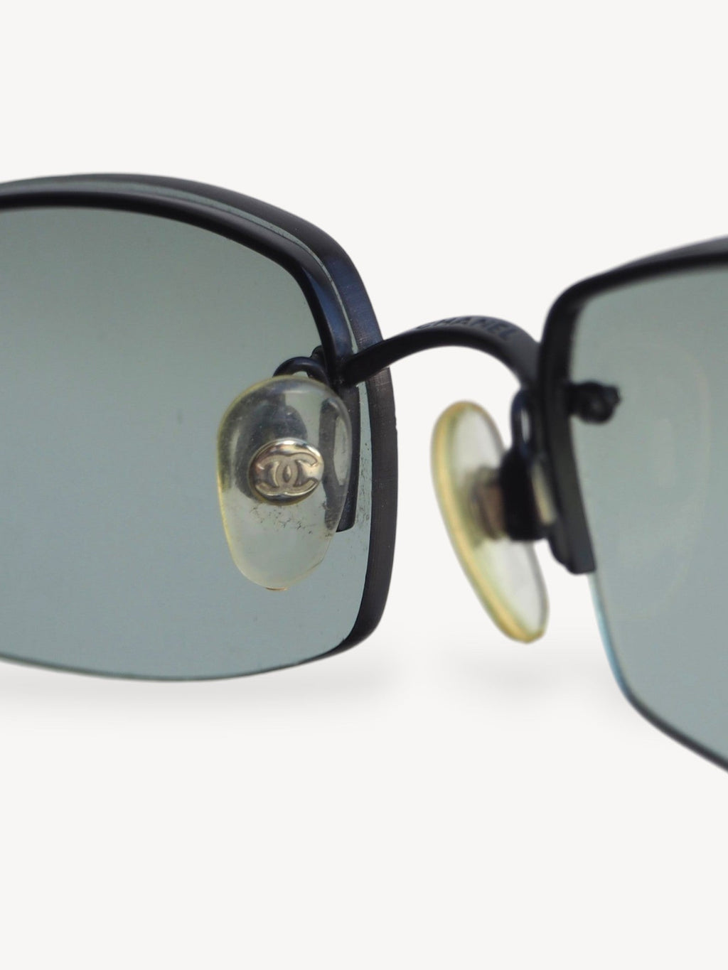 CHANEL 4093-B CRYSTAL CC LOGO RIMLESS SUNGLASSES GREY