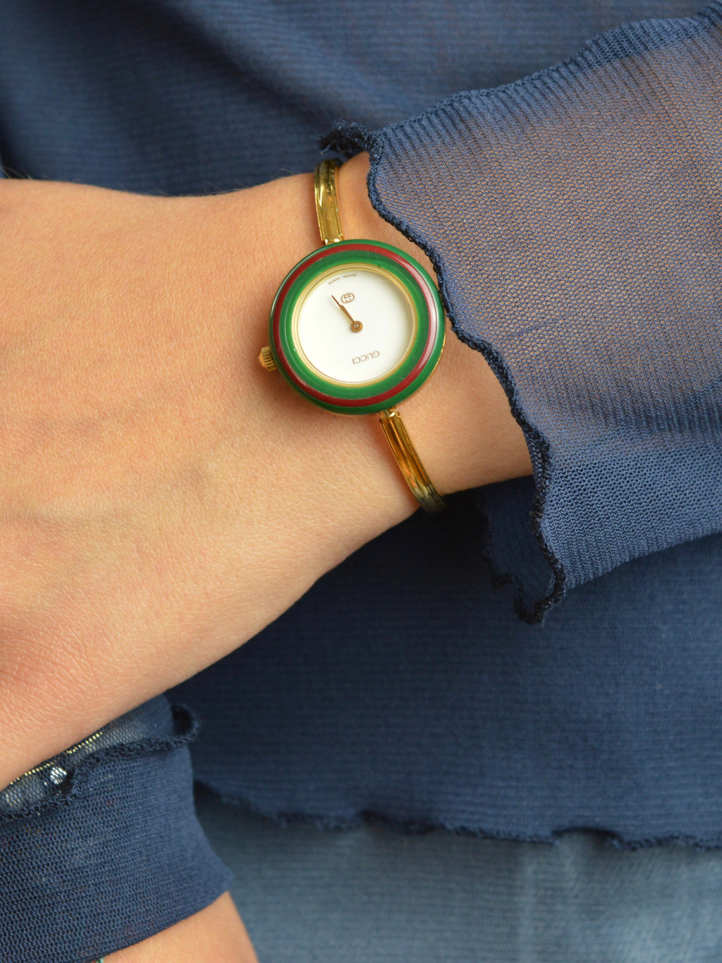 GUCCI INTERCHANGEABLE BEZEL WATCH