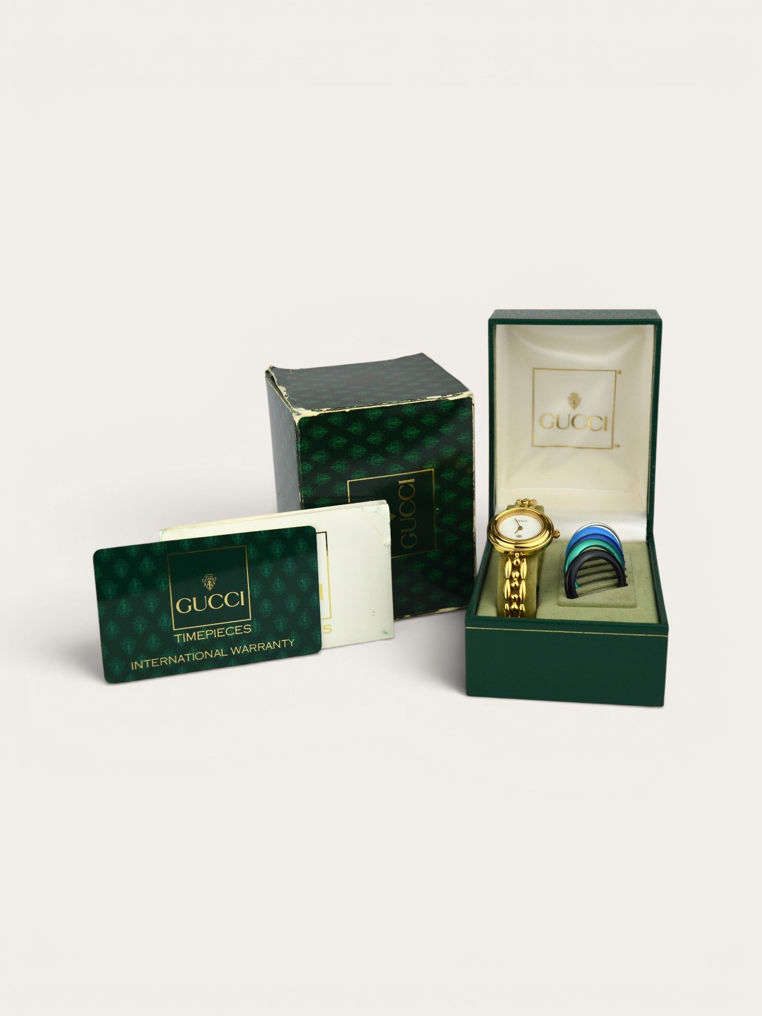GUCCI INTERCHANGEABLE BEZEL WATCH