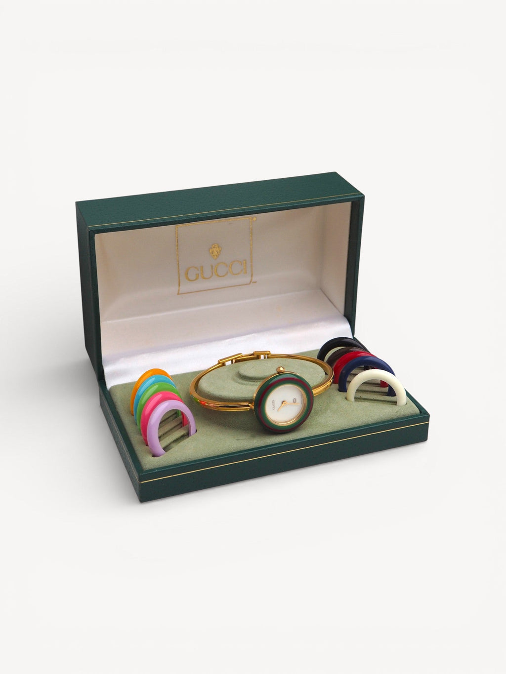 GUCCI INTERCHANGEABLE BEZEL WATCH