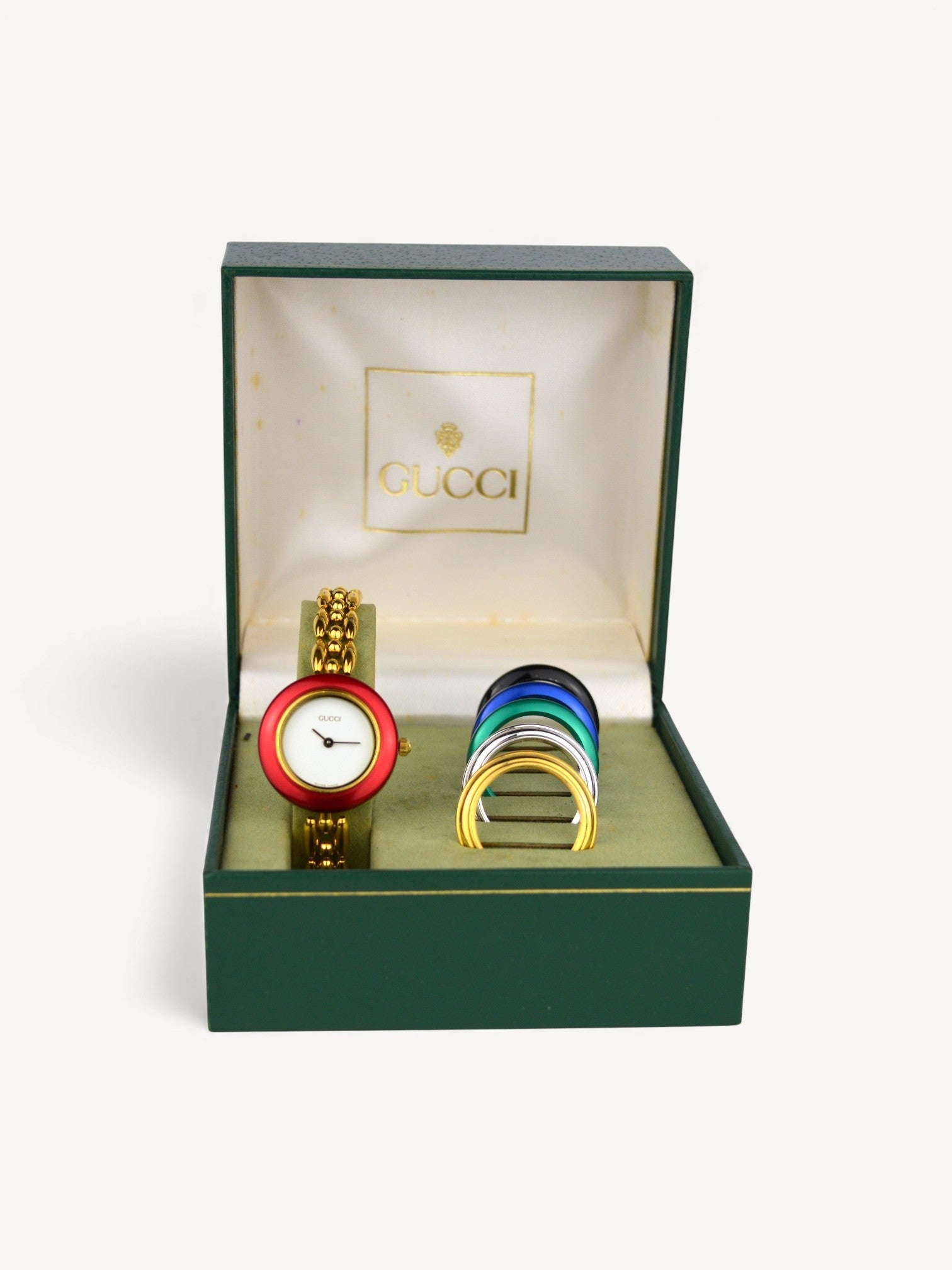 GUCCI INTERCHANGEABLE BEZEL WATCH