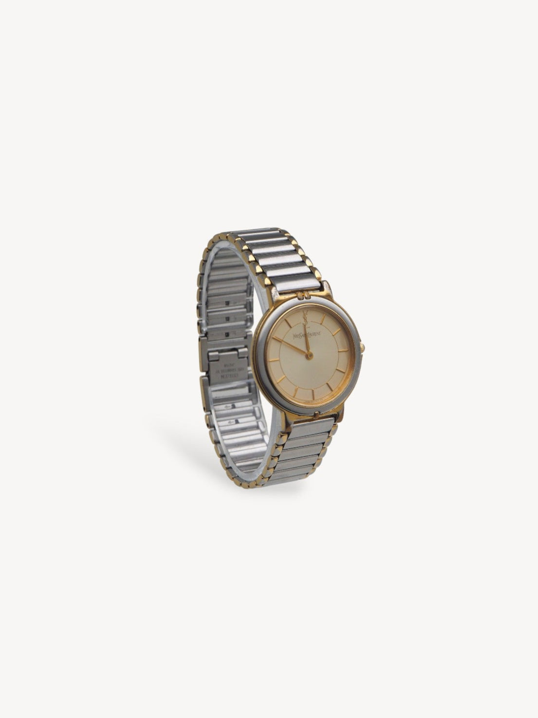 YVES SAINT LAURENT TWO-TONE WATCH