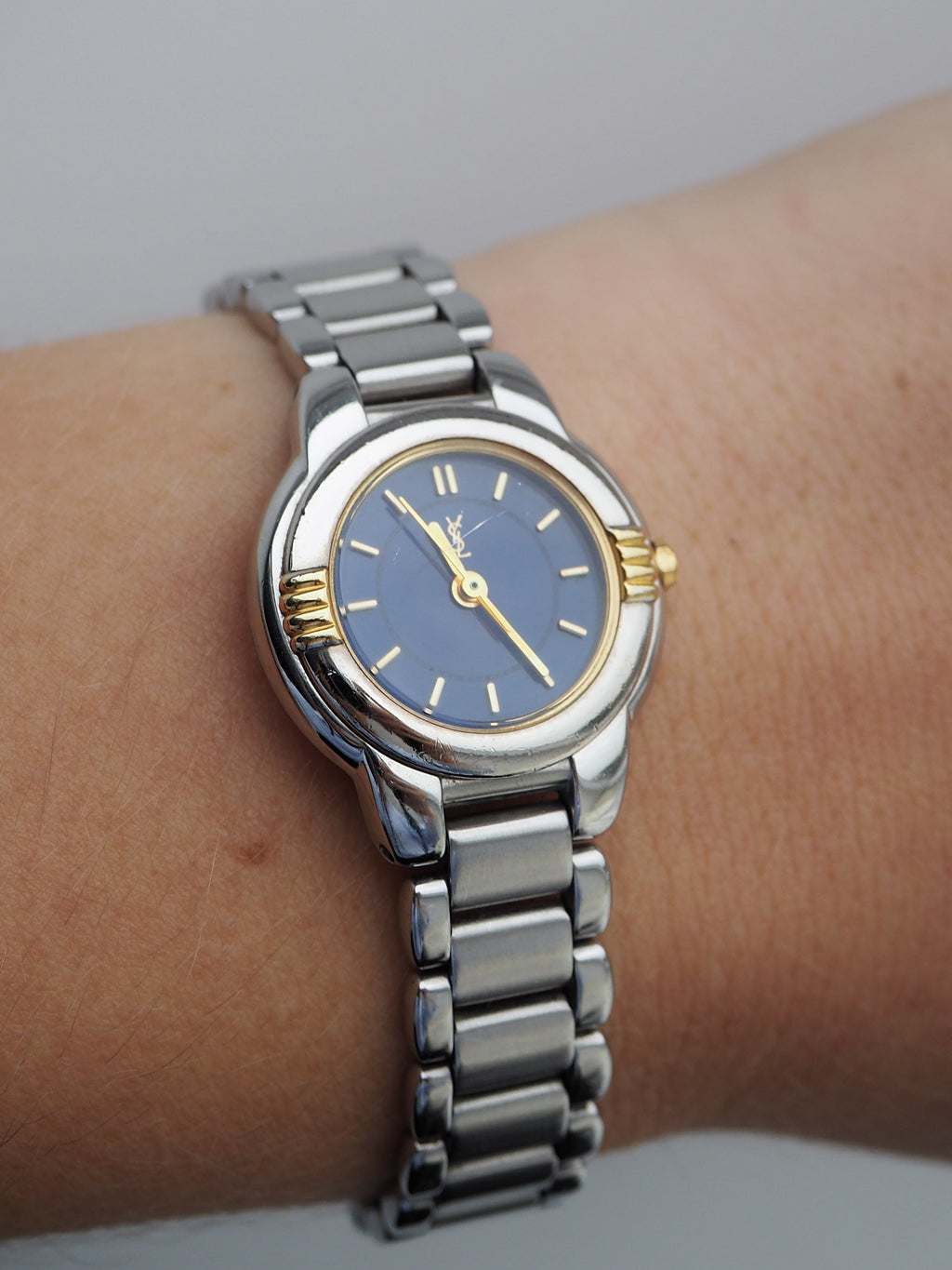 YVES SAINT LAURENT WATCH NAVY DIAL