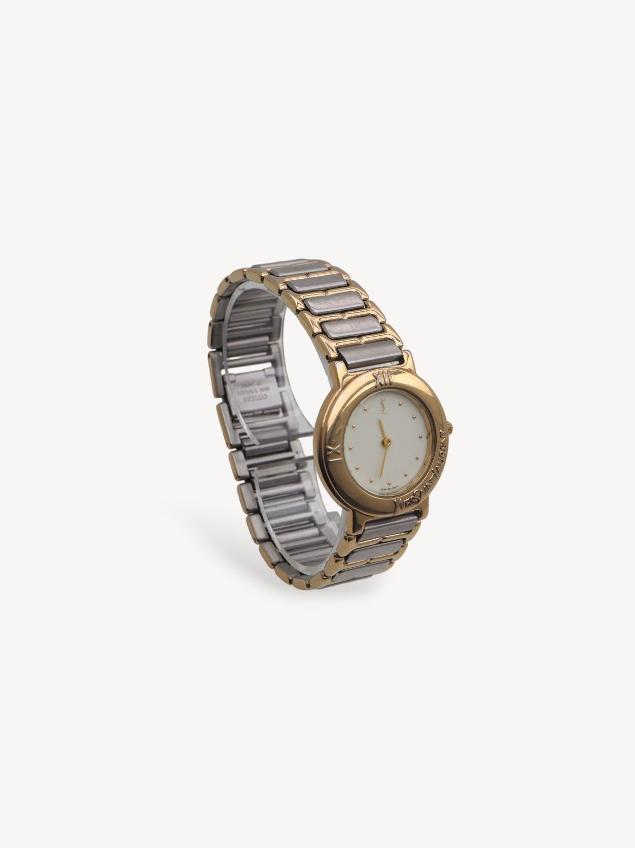 YVES SAINT LAURENT TWO-TONE WATCH