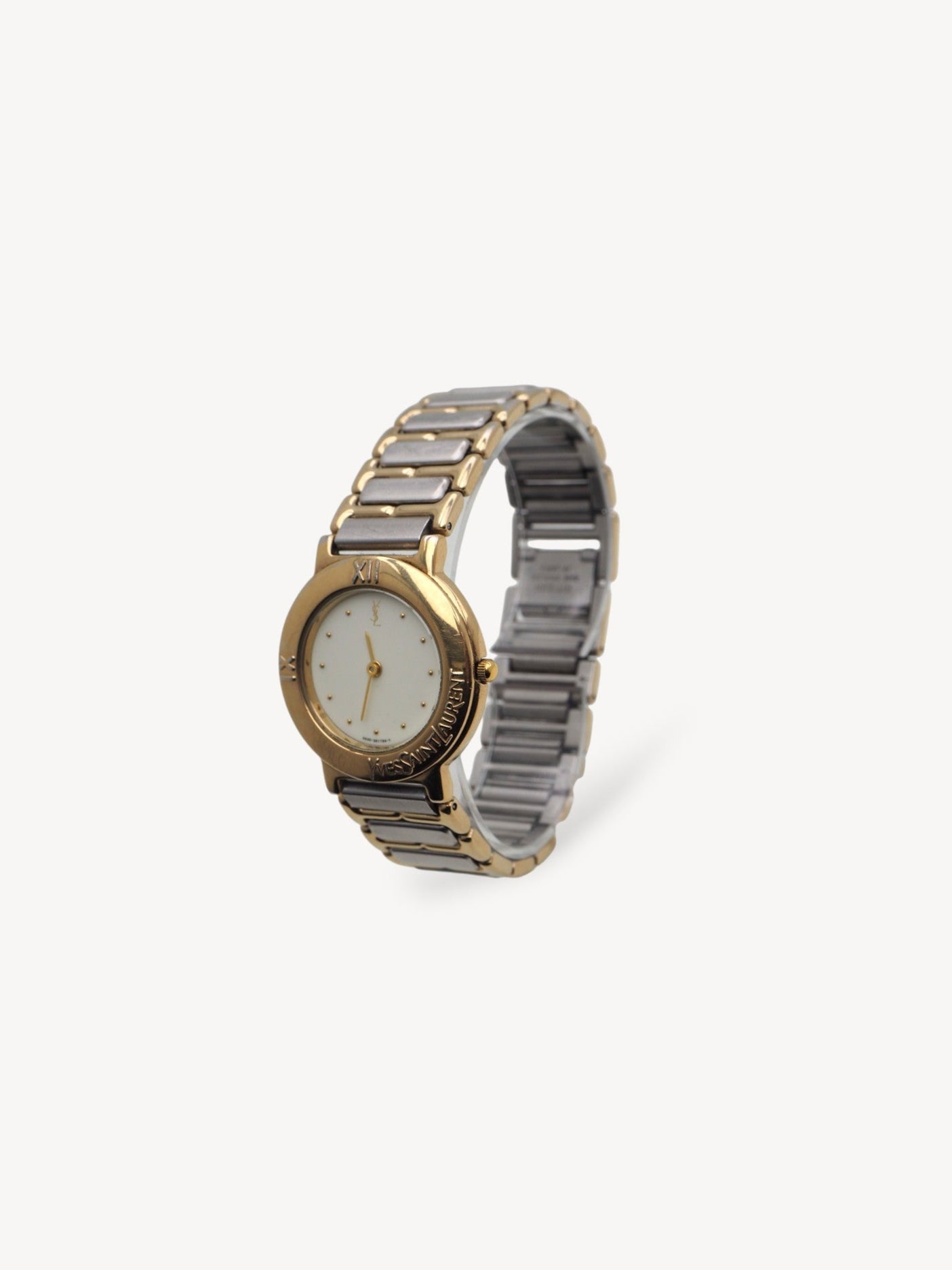 YVES SAINT LAURENT TWO-TONE WATCH