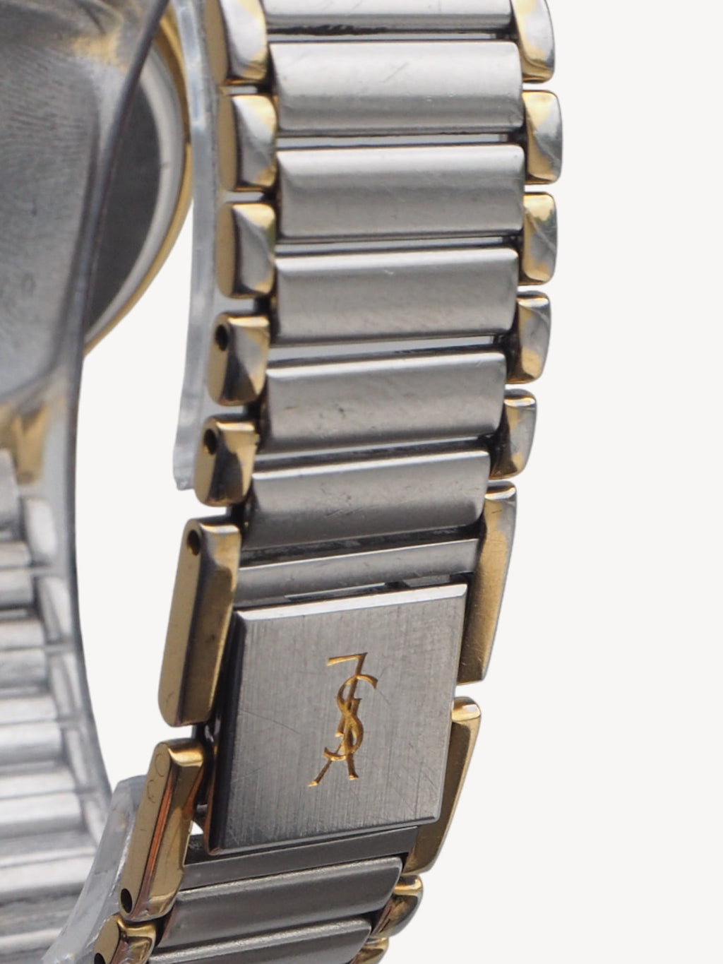 YVES SAINT LAURENT TWO-TONE WATCH