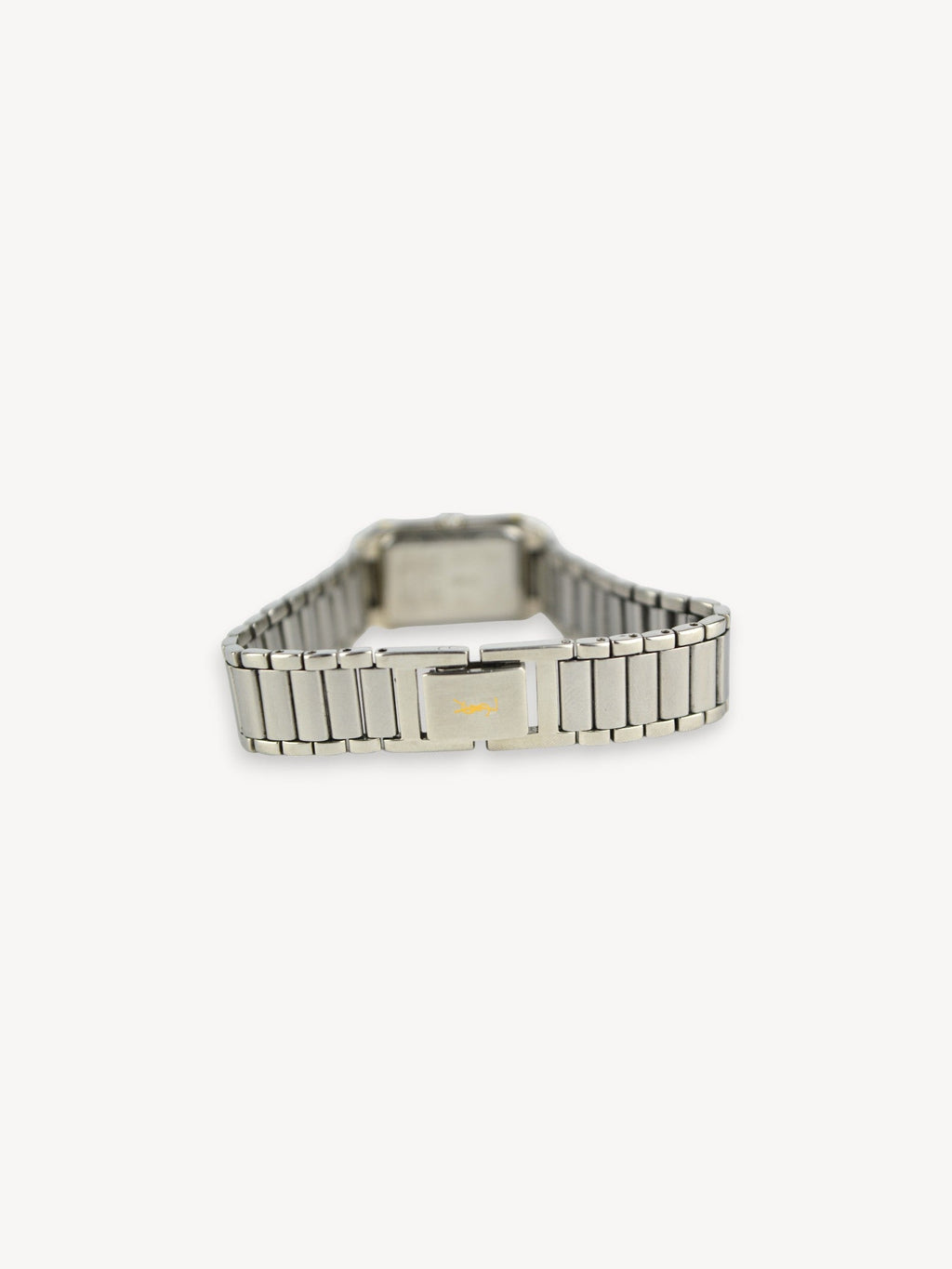 YVES SAINT LAURENT RECTANGULAR LOGO WATCH