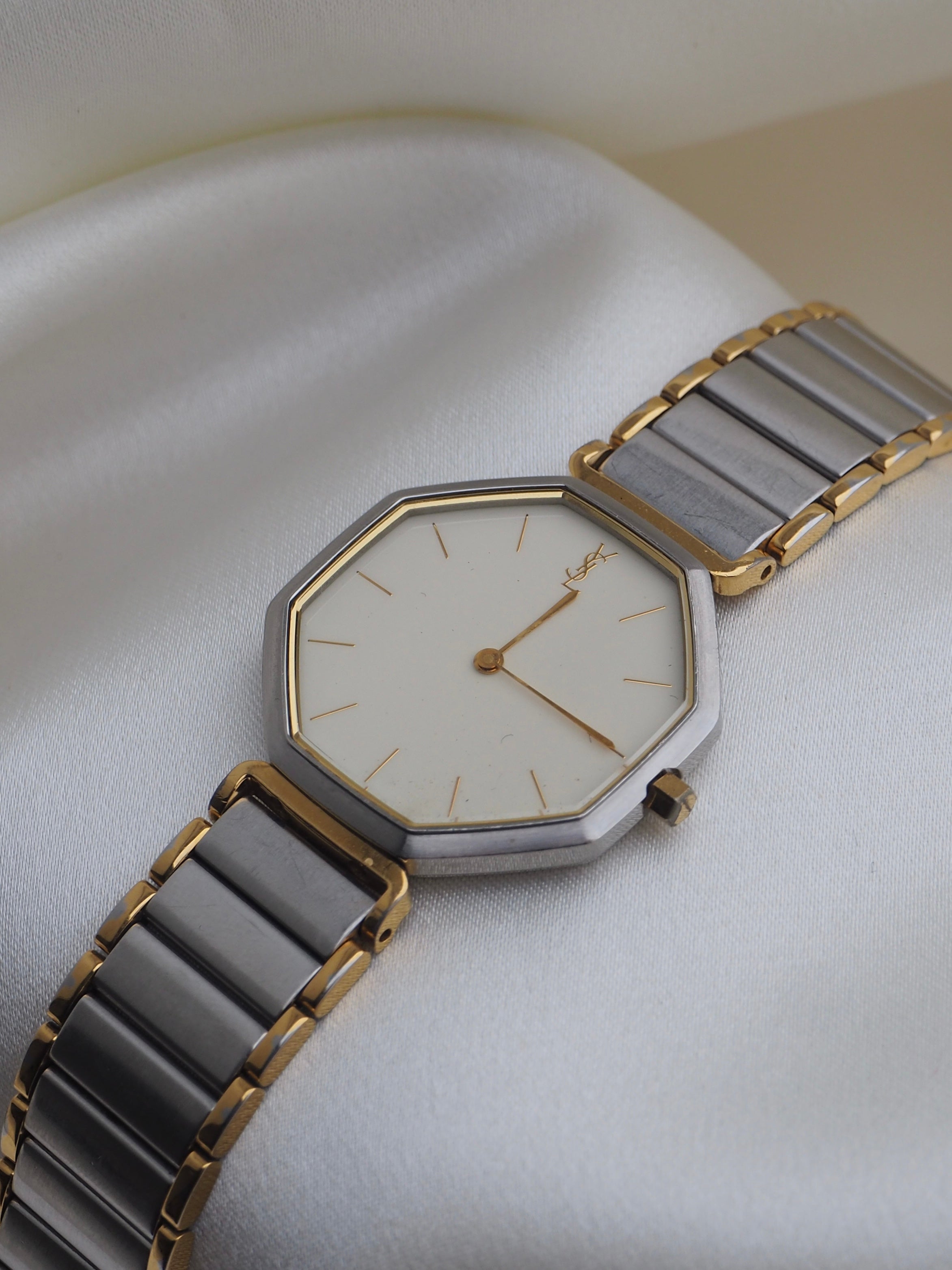 YVES SAINT LAURENT OCTAGONAL WATCH