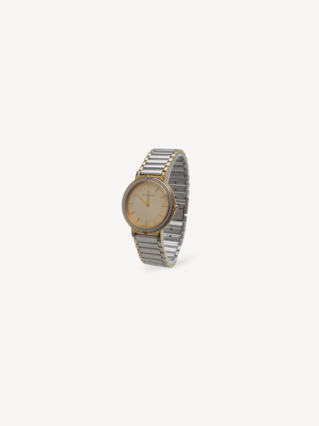 YVES SAINT LAURENT TWO-TONE WATCH